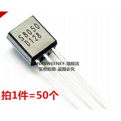 50pcs Triode S8050 S8550 In-Line TO-92 NPN Power Transistor Packaging ...
