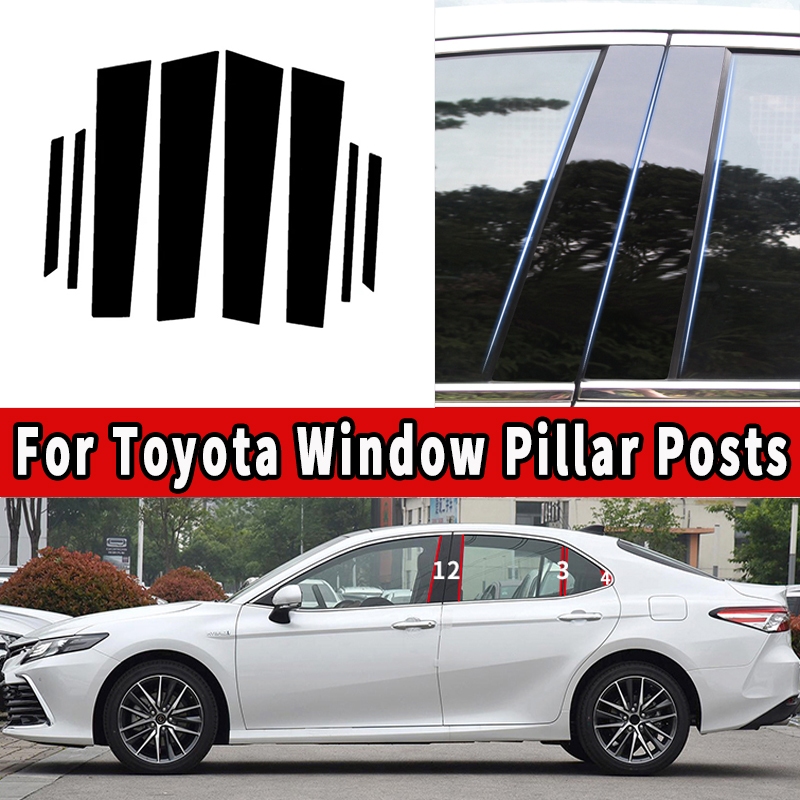 Car Door Window Middle Column Trim Sticker For Toyota RAV4 C-HR Camry ...