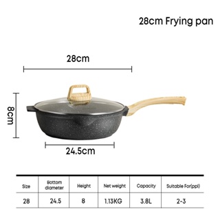 Ecowin Non Stick Frying Pan Kitchen Cookware Set 3/4 pcs Suitable