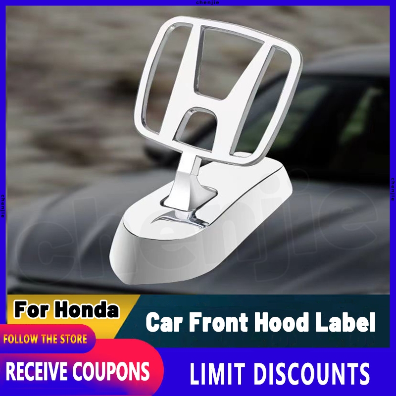 sale cod For Honda Zinc Alloy Car Front Hood Label Personalized Car Hood General Car Logo Car
