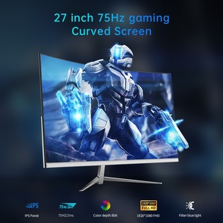 MAINGEAR Rimless Computer gaming monitor curved display 1920*1080P 22 ...