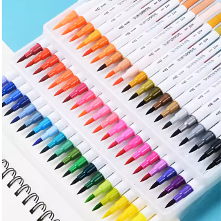 24 36 48 60 100 Colors Dual Tip Brush Pen Dual Tip Brush Marker Pens 48  Colors Art Markers Dual Tips Coloring Brush - China Dual Tip Brush Marker,  Dual Tip Brush Pen