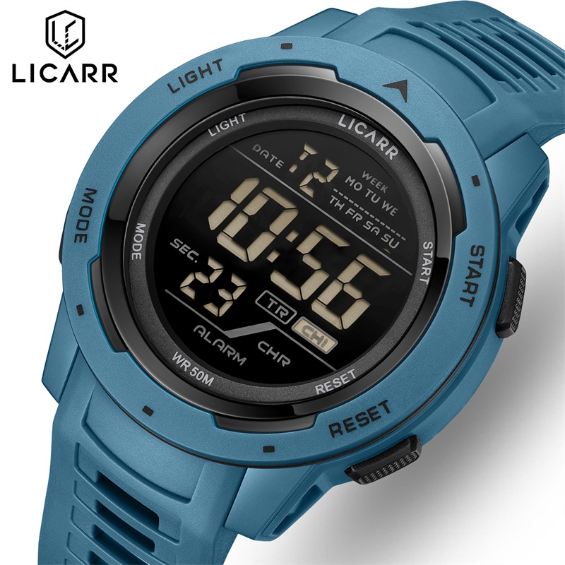 LICARR Brand Original Fashion Digital Watches Men's Waterproof Sport ...