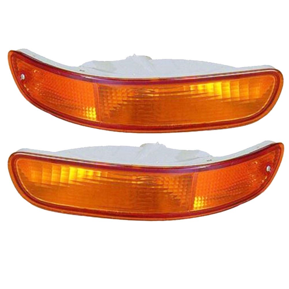 L+R Front Bar Light Blinker Car Bumper Lights For Toyota Corolla AE100