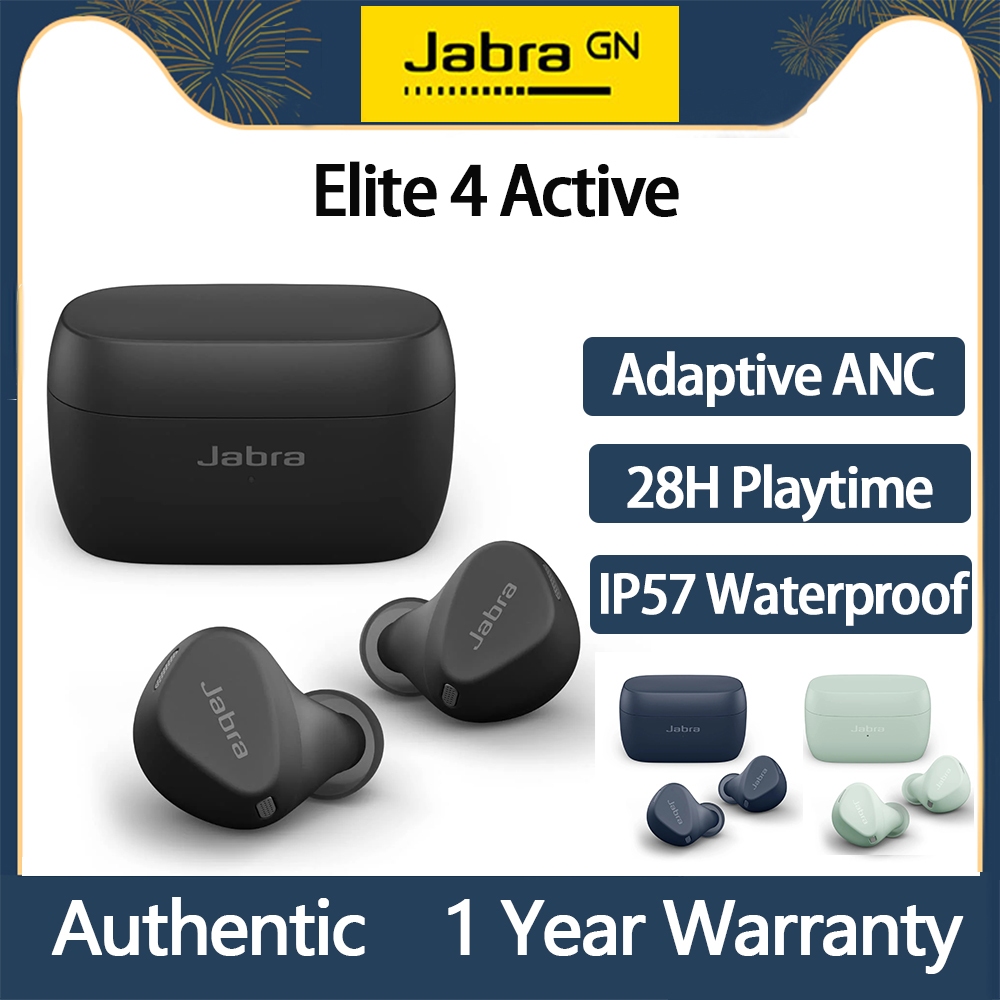 Jabra Elite 4 Active in Ear Bluetooth Earbuds Black - Incredible Connection