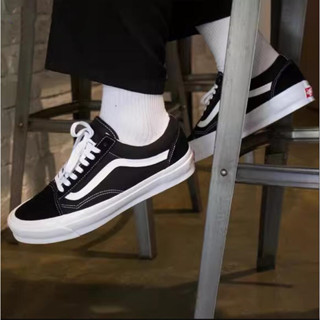 Men's shoes Vans Vault OG Old Skool LX (Suede/ Canvas) Black/ Classic White/  Checker Board