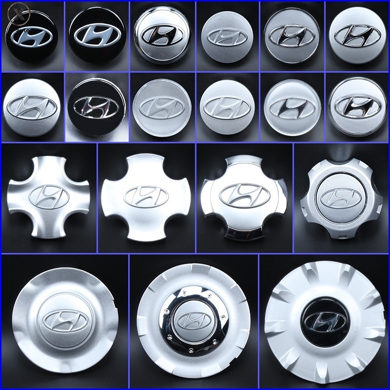 Hyundai Elantra Wheel Center Caps with Logo - 4pcs/Set - Various Sizes ...