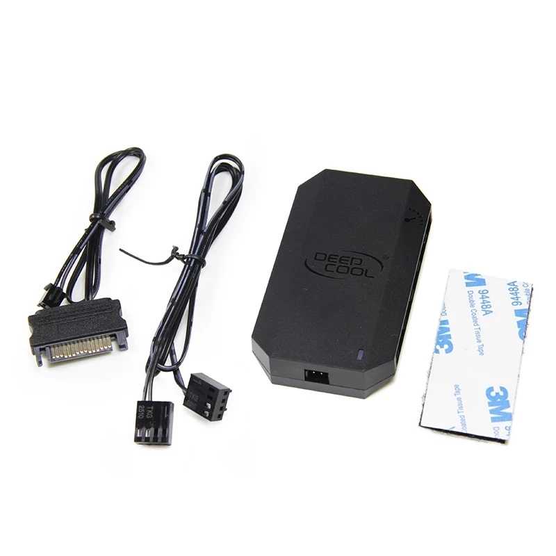 DEEPCOOL FH-10 1to10 Fan Hub 4PIN PWM Temperature Control Fan SATA ...