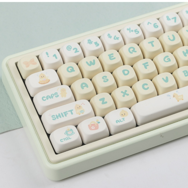 Picnic duck keycaps MOA profile Dye-Sublimation PBT keycap 142keys ...
