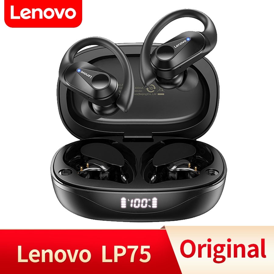 Lenovo LP75 TWS Sports Earphones Bluetooth 5.3 Wireless Headphones ...