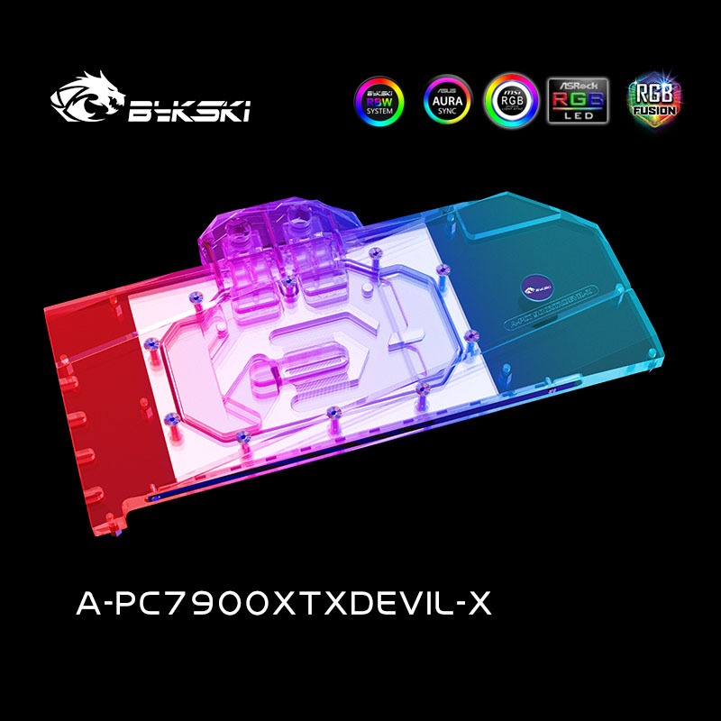 Bykski GPU Water Block for PowerColor Red Devil RX 7900 XTX 24GB ...
