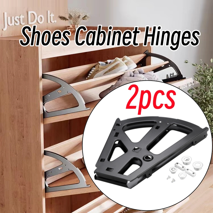 2PC Shoe Rack Hinges/Shoe Hinges 1/2/3 Layers 304 Steel Flip Rack Hardware Frame for