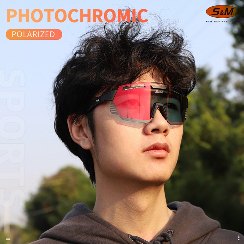 Women Men Photochromic Polarized Cycling Sunglasses Sports