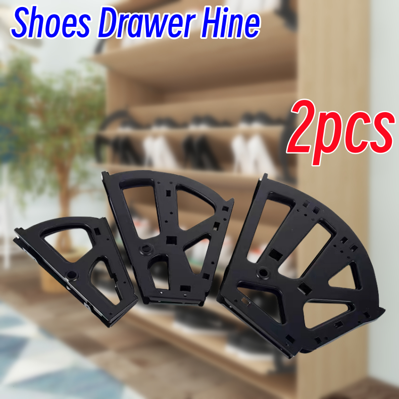 2Pcs Shoe Hinges SteelFlip Rack1/2/3 Layers 304 Shoe Rack Shelf Hardware Frame for