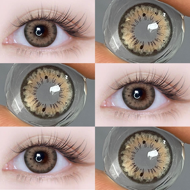 Contact Lenses Black Spot Contact lens Brown Lens Graded 0.00 lens with