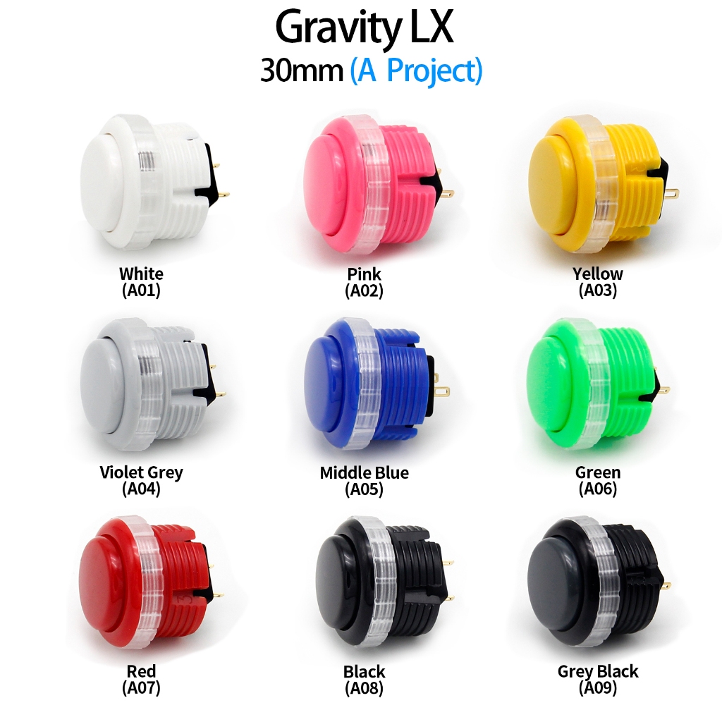 QANBA Gravity LX Arcade buttons 30mm Mechanical Pushbutton Switch ...