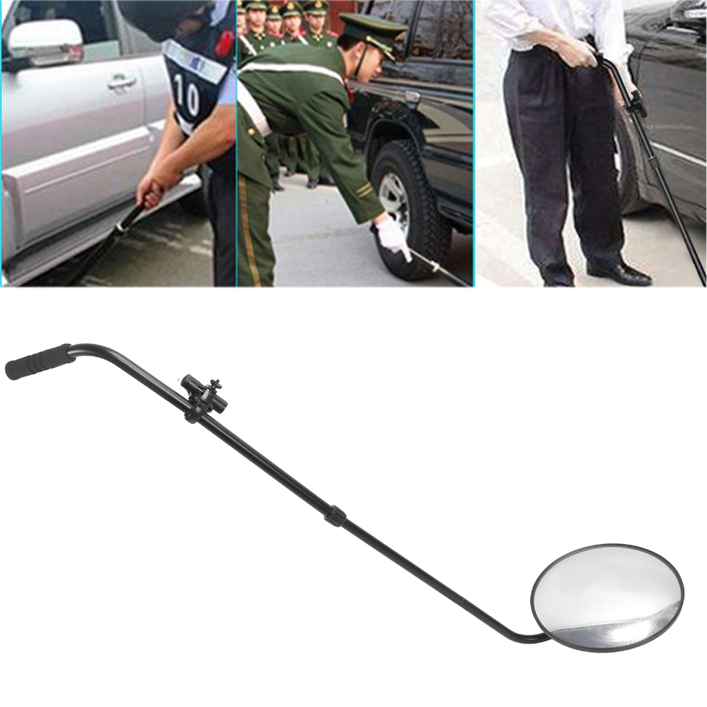 Under Car Inspection Mirror with Light Telescoping Handle Adjustable