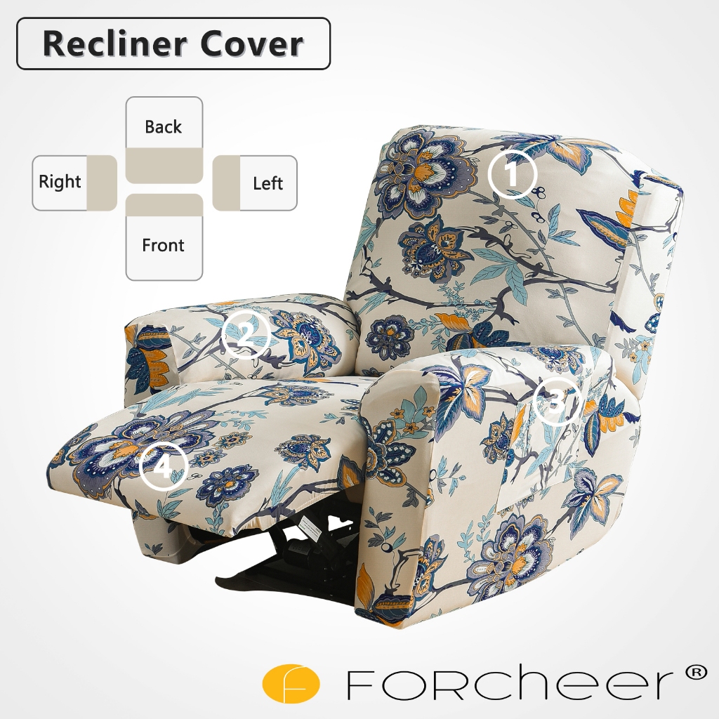 Sofa Furniture Sofa And Recliner Covers FORCHEER Printed Recliner