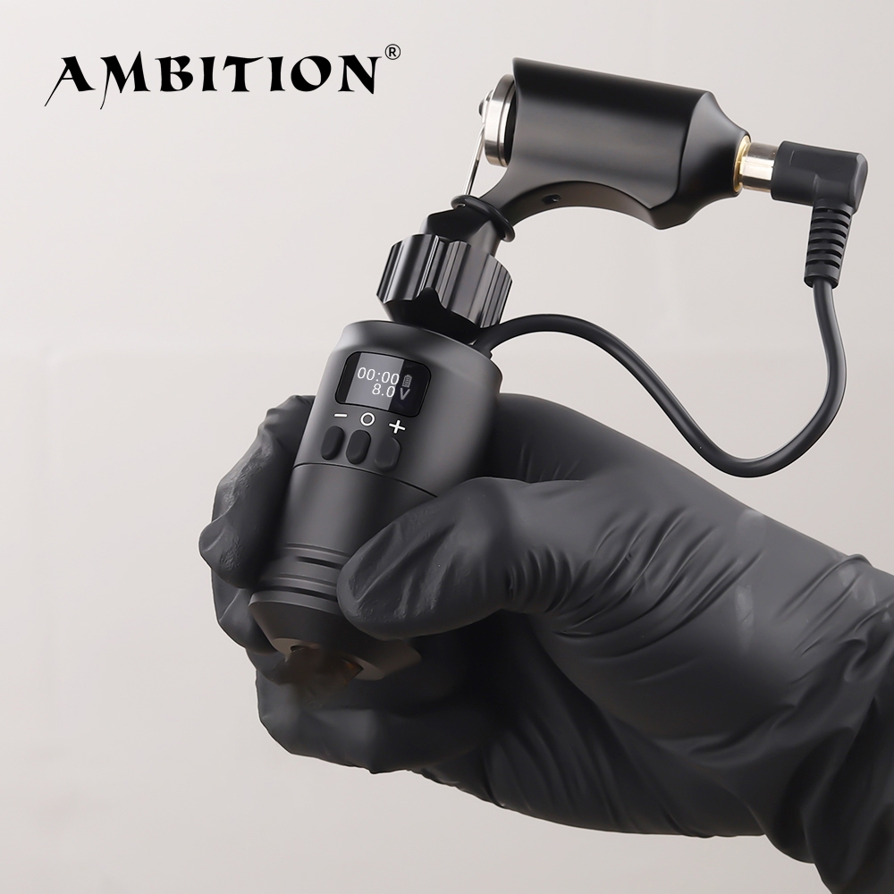 Ambition Adjustable StrokeTattoo Power Handle 1600mah with Japan Motor ...