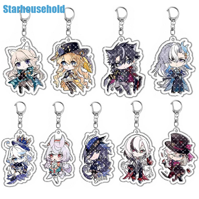 Genshin Impact keychain Wriothesley Furina Arlecchino Fontaine ...