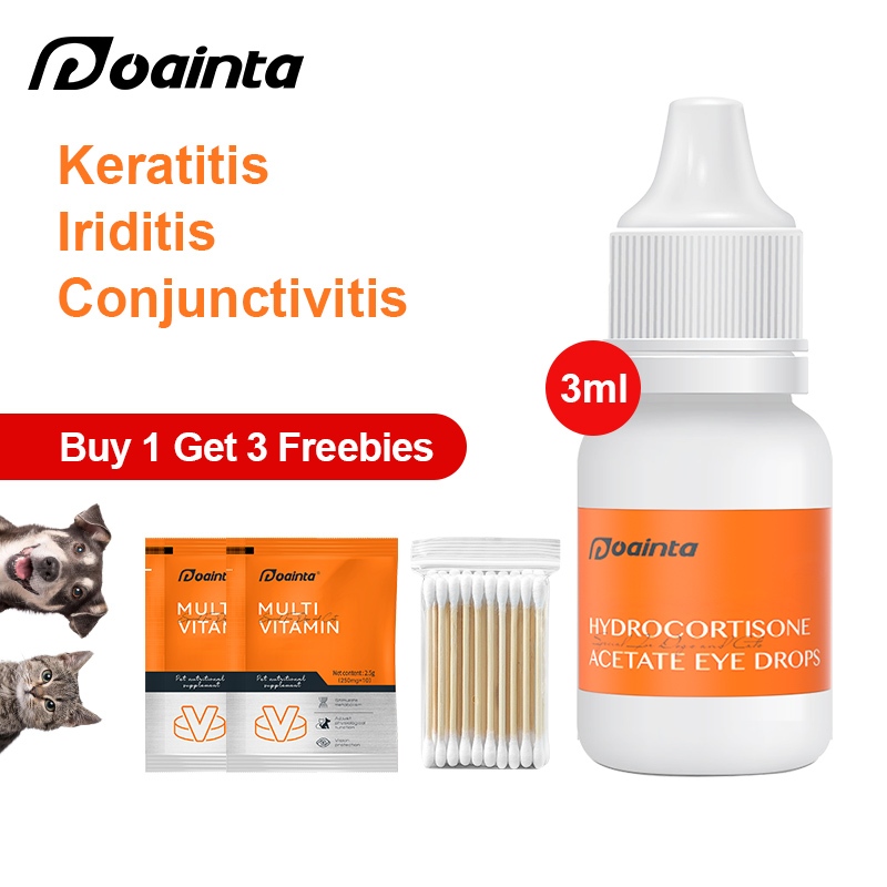 PUAINTA Pet Eye Drops for Conjunctivitis And Keratitis For Dog And Cat Eye Care 3ml Shopee Philippines