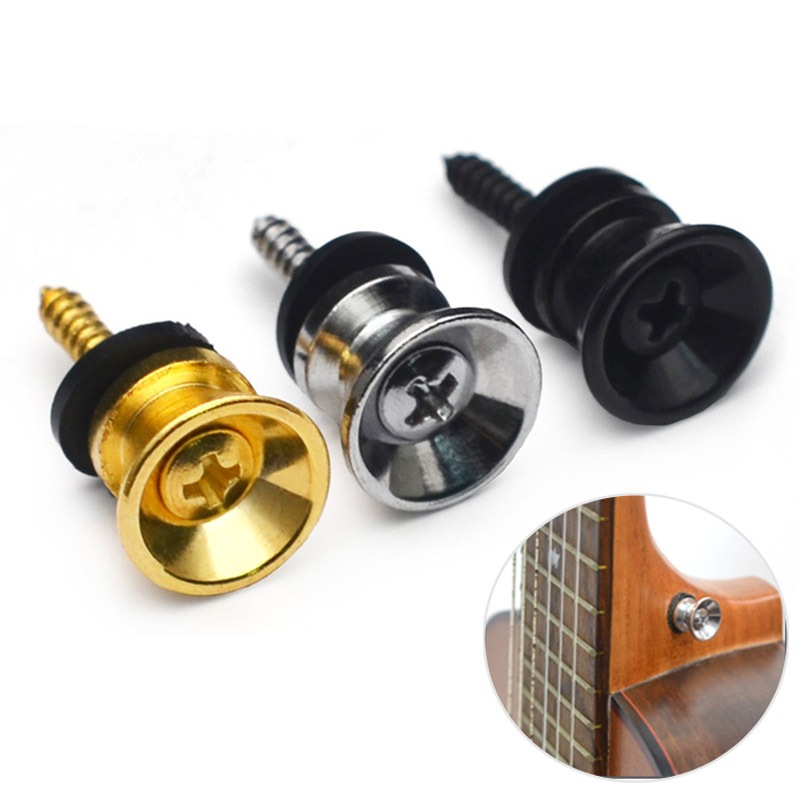 2Pcs Guitar Strap Buttons Strap Locks Straplocks | Shopee Philippines