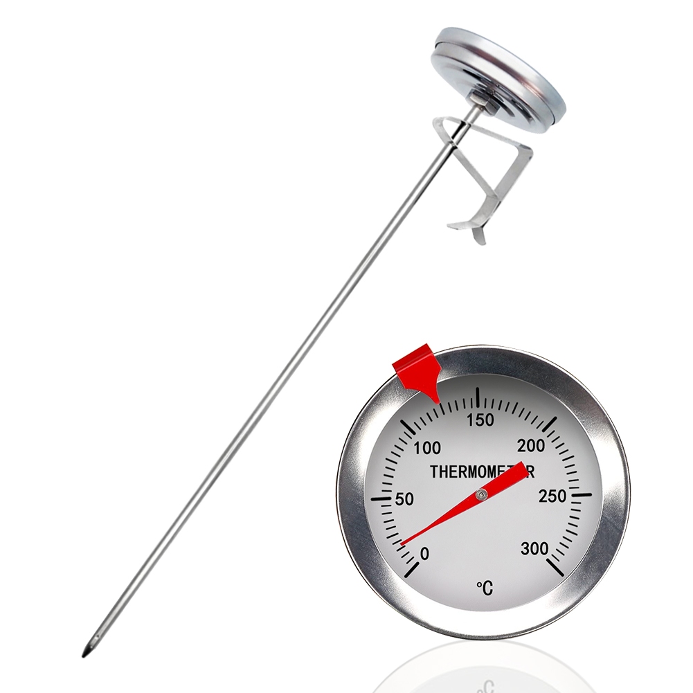 Digital Temperature Meter Stainless Steel Food Thermometer 300mm Probe Bbq Thermo Meter For 7356