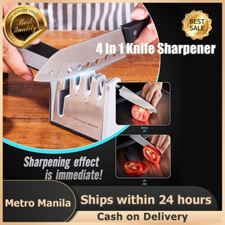 1pc New Style Multifuntional Stainless Steel 4 In1 Kitchen Knife Sharpener  Blade Sharpener 4 Stages Professional Knife Sharpening Tool For All Kinds  Of Kitchen Knives Outdoor Knives Pocket Knives, Discounts For Everyone