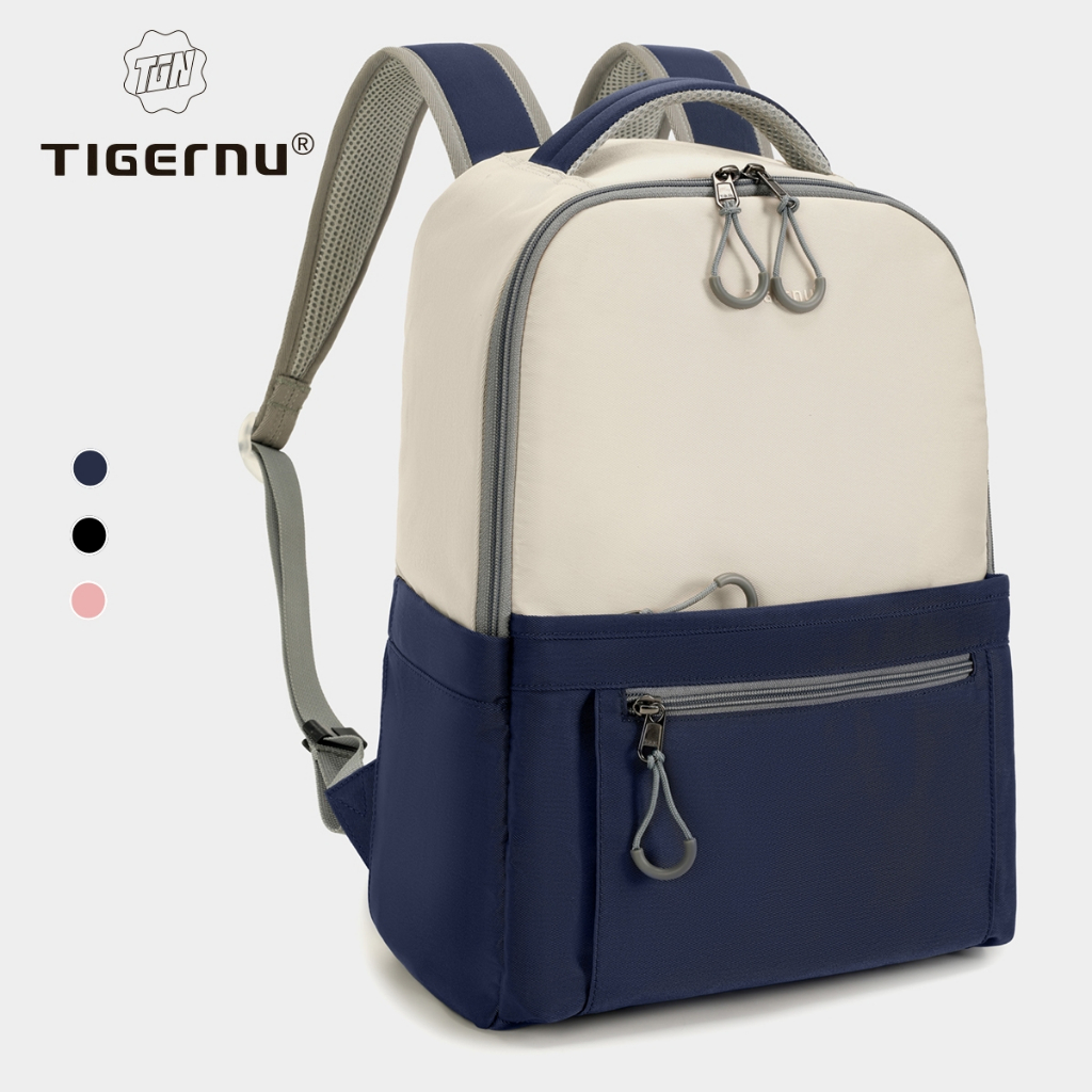 Tigernu 9388 New Lightweight Highcapacity Backpack 15.6inch Laptop Backpack Colorblock Anti