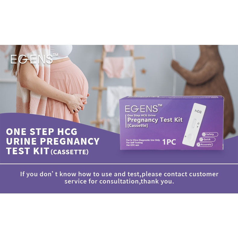 EGENS 30 tests HCG one step pregnancy test kit cassette at home easy to ...