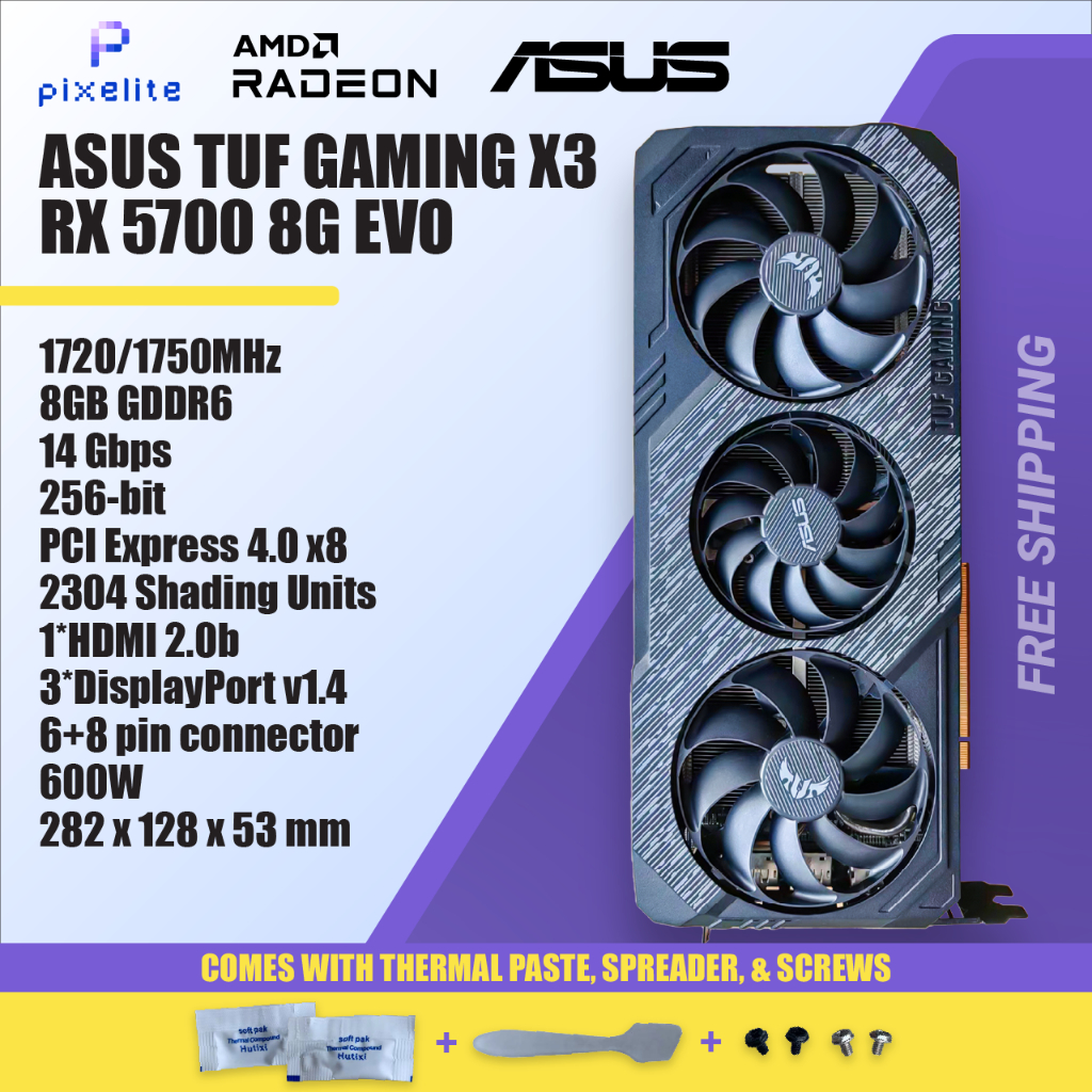 Used Sapphire RX 5700 XT 5700 8GB GDDDR6 AMD Graphic Graphics Card ...