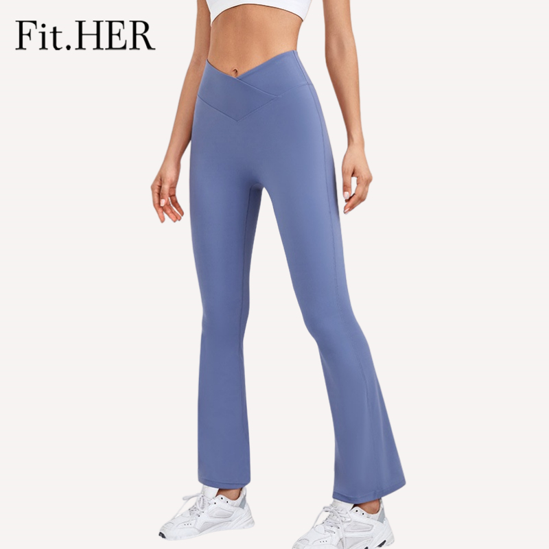 Fit.HER New Type Of Flared Pants Sexy Micro Flared Yoga Pants Elastic
