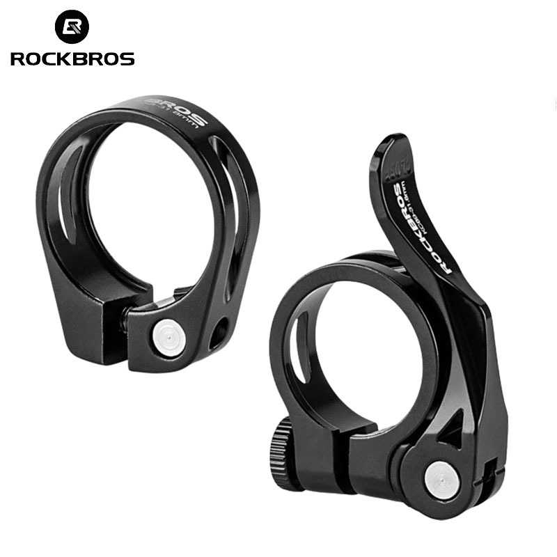 ROCKBROS Bicycle Seat Tube Clamp Quick Release Mountain Road Bike Clamp