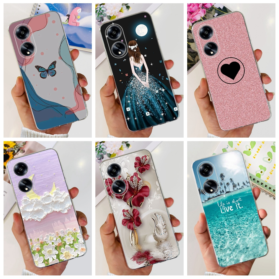 YAMCCCSE Cover per Oppo Reno 11F 5G con Collana Amore Cuore Custodia per Silicone Sottile Laccio Tracolla Case con Protezione Fotocamera Dorata Placcatura Cornice Paraurti, Nero