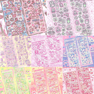 46 pcs/lot Kawaii Plant Flowers Stickers aesthetic Adhesive Diy Stick  Labels Decorative Diary Album Scrapbooking