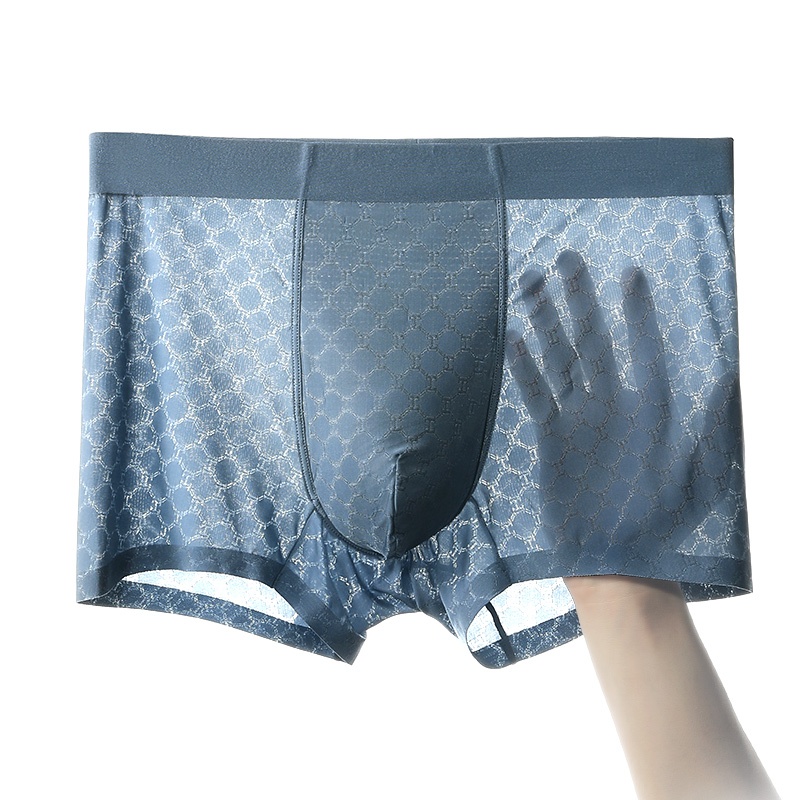 Summer Seamless Breathable Men's Ice Silk Underwear Men's Boxer
