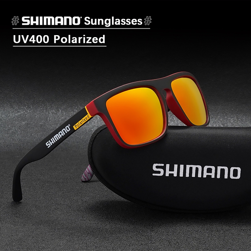 SHIMANO Polarized Fishing Glasses UV400 Men Women Sports Sunglasses MTB  Bike Cycling Goggles Running Shades For Driving Riding Racing