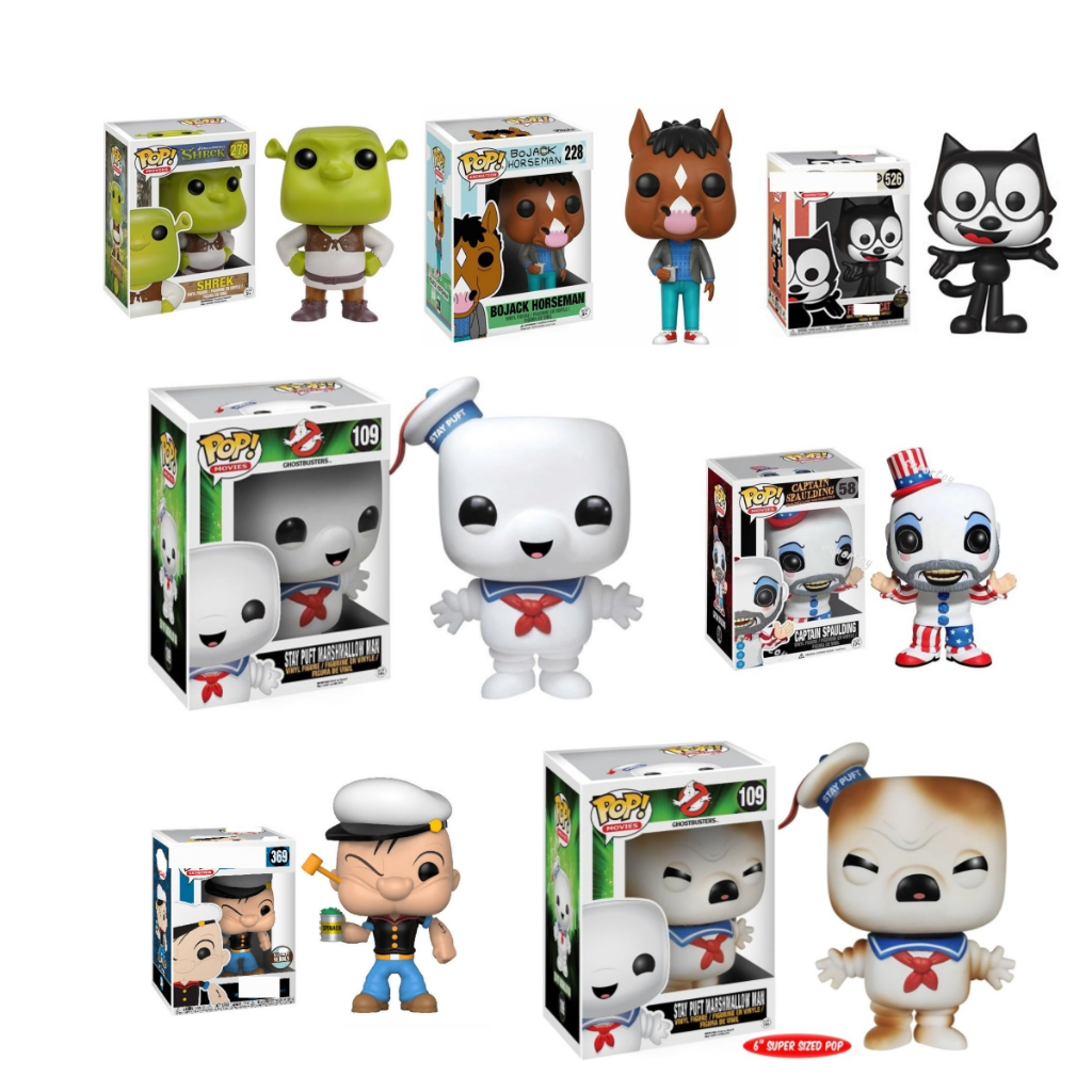 Funko Dreamwork's Shrek Pop Bojack Horseman Ghostbusters Stay Puft