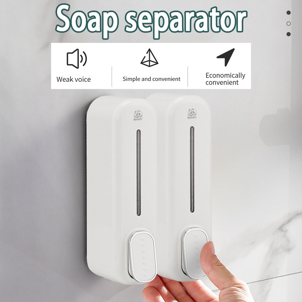 Soap Dispenser Wall Mount, 350Ml Hand Liquid Shampoo Shower Gel