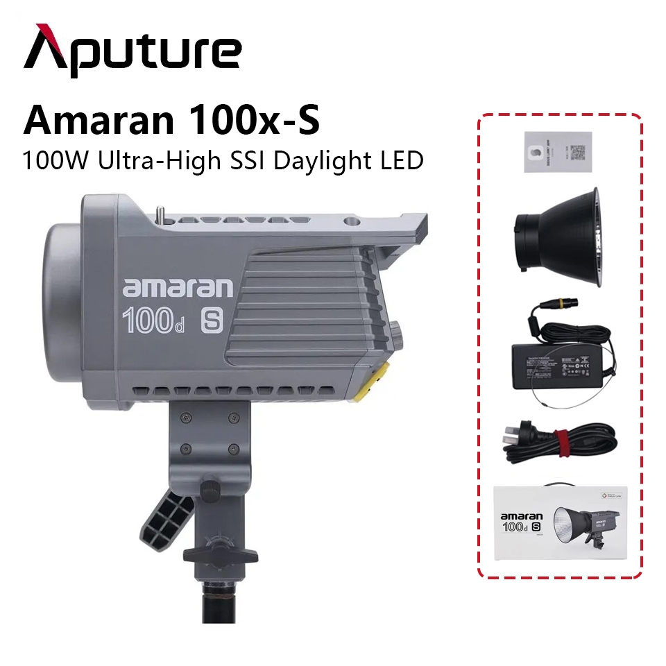 Aputure Amaran 100x S 100W Bi-color LED Video Light with Light Dome ...