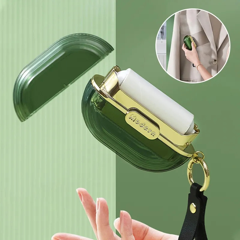 Portable Tearable Roll Paper Sticky Roller Dust Wiper Lint Roller ...