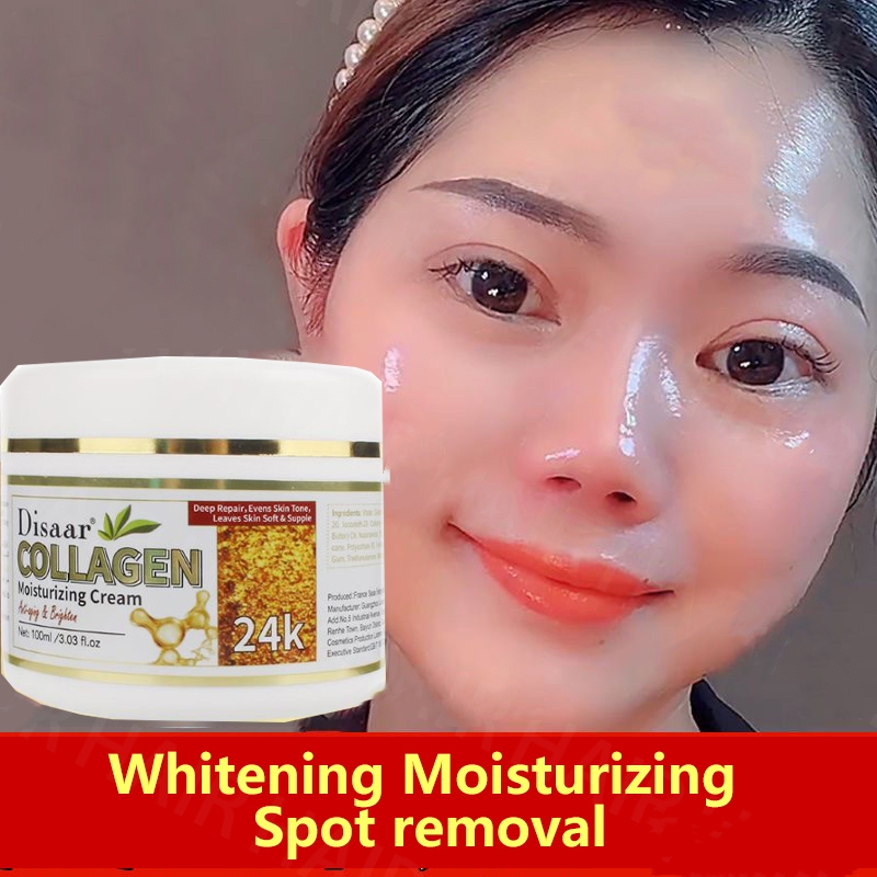 24K Collagen Face Cream 100ML Natural Brightening Cream Whitening