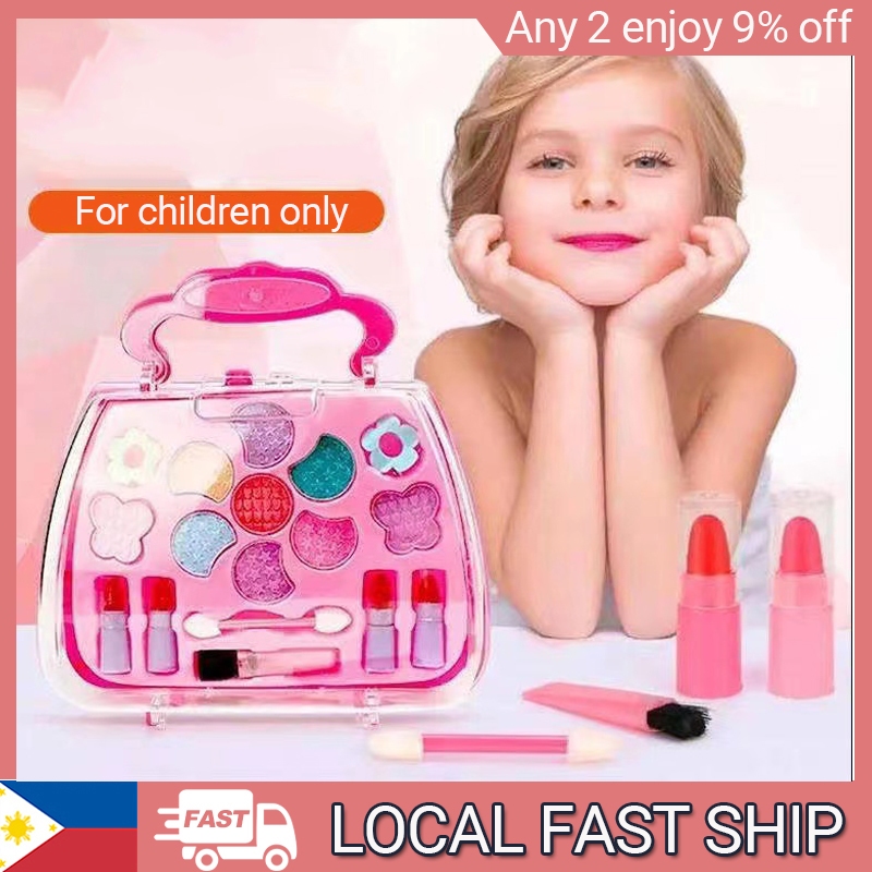 Kids Makeup Toys Girls Real Makeup Kit Washable Nontoxic Makeup Toy
