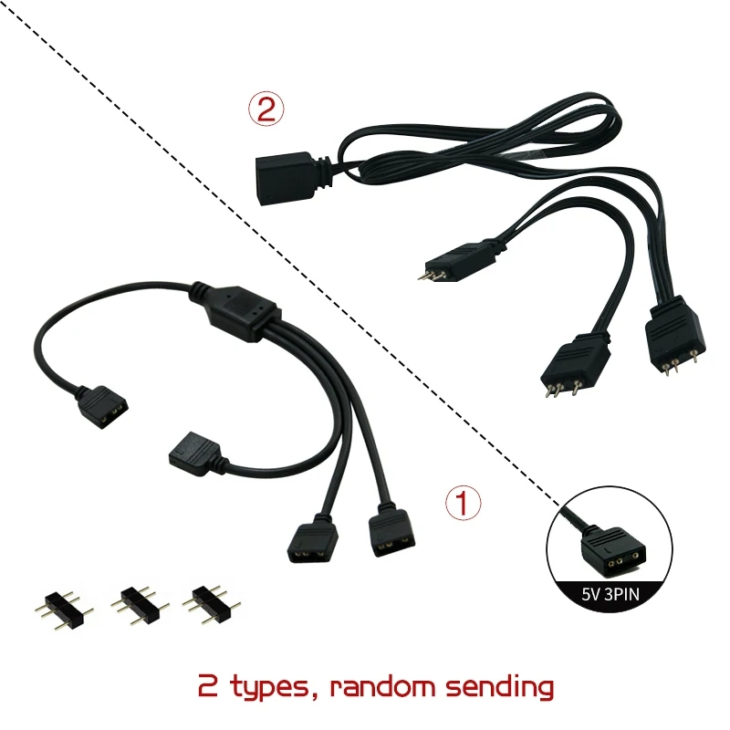 SYNC Motherboard Cable RGB Splitter 12V 4Pin 5V 3Pin Header Addressable ...