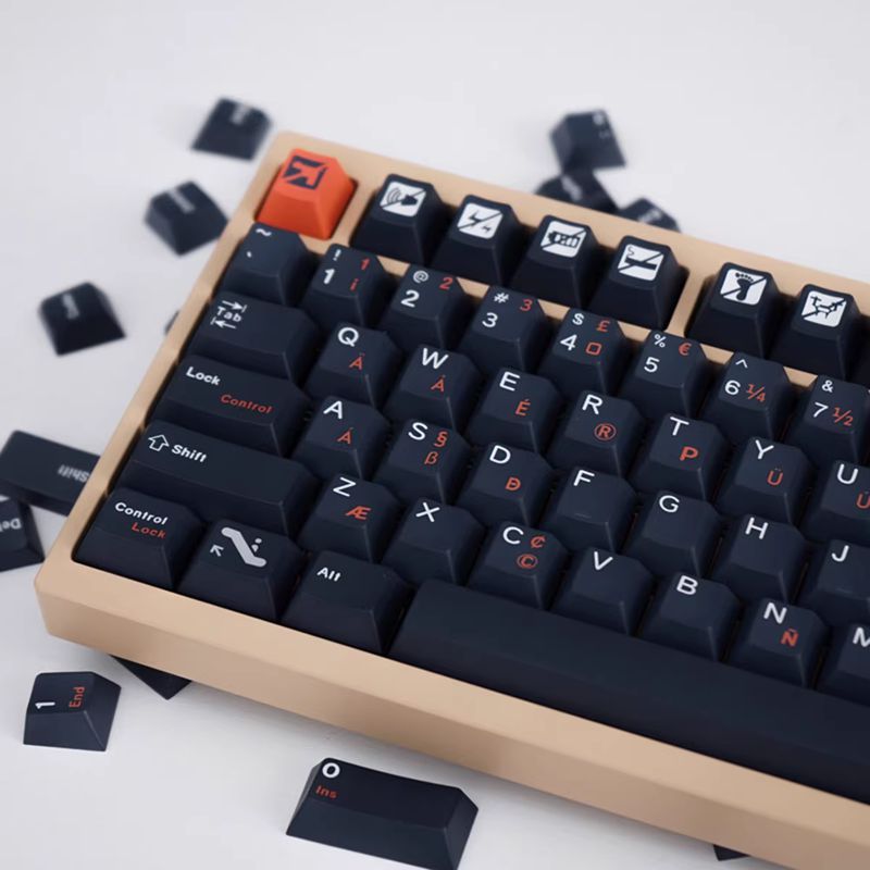 【Keycap Only】Flight Theme Keycap 129 Keys Cherry Profile PBT Five-Sided ...