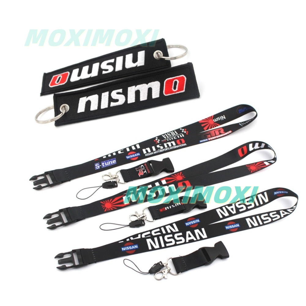 For Nissan GTR Car Key Chain Lanyard Mobile ID Card Hang Strap Nismo ...