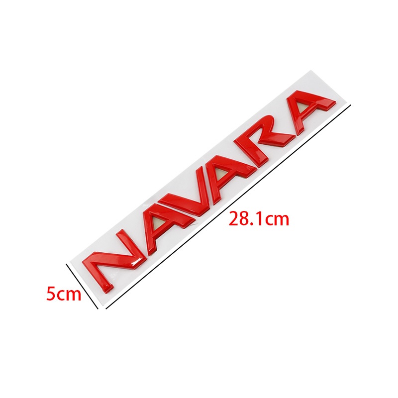 1 x ABS NAVARA Letter modification Car Auto Front Trunk Hood Emblem ...