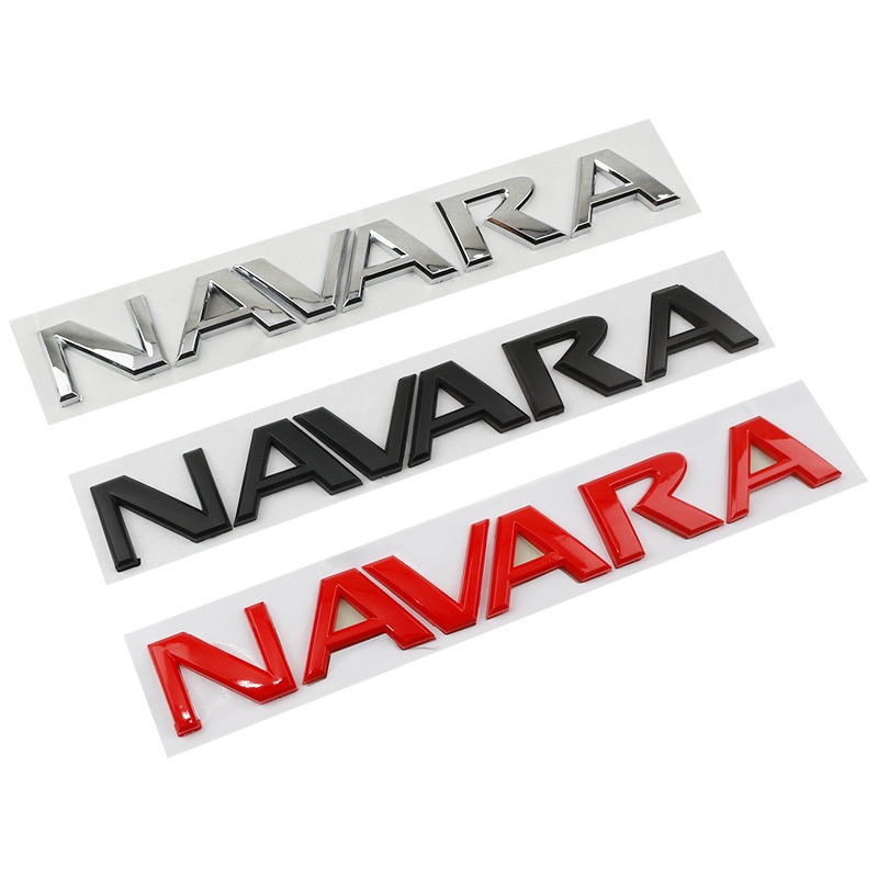 1 x ABS NAVARA Letter modification Car Auto Front Trunk Hood Emblem ...