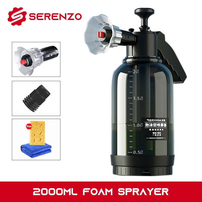 2L Foam Sprayer Car Wash Portable Pressure Washer Power Sprayer Car