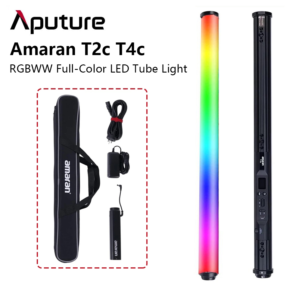 Aputure Amaran T2c T4c RGBWW Full-Color LED Tube Light 2500K~7500K ...
